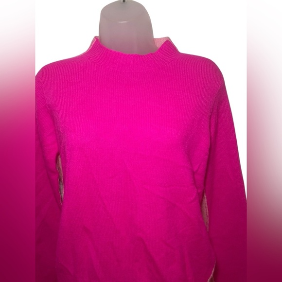 Essentiel Antwerp Cama Sweater Size 2 – Shocking Rose Pink Merino Wool Cashmere - Picture 6 of 10